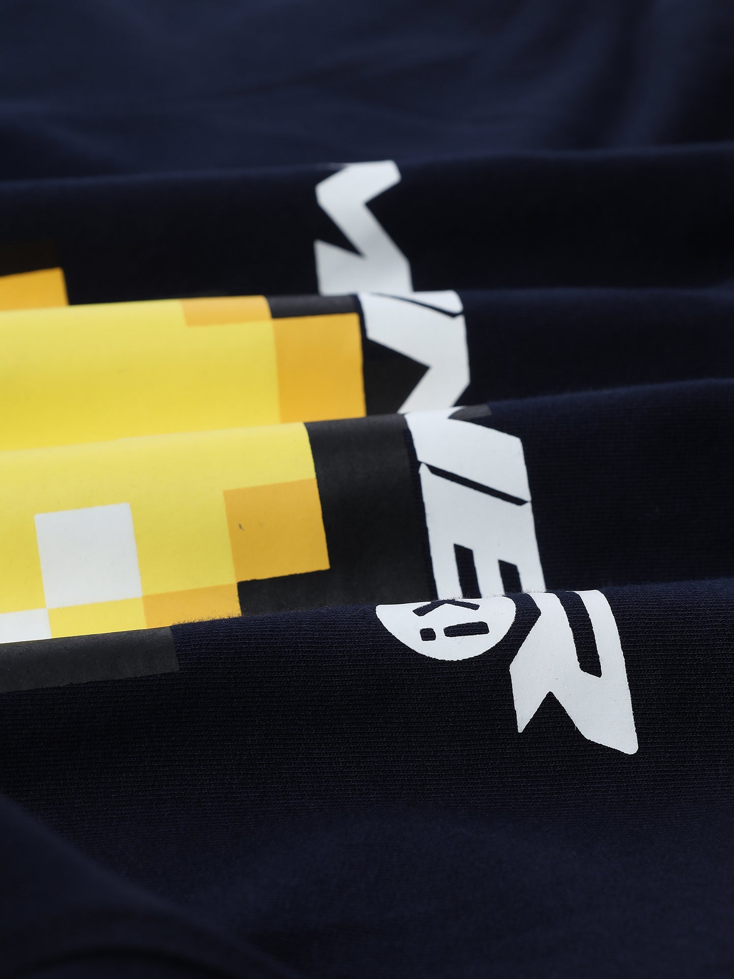 NAVY BLUE MANNER LESS T-SHIRT