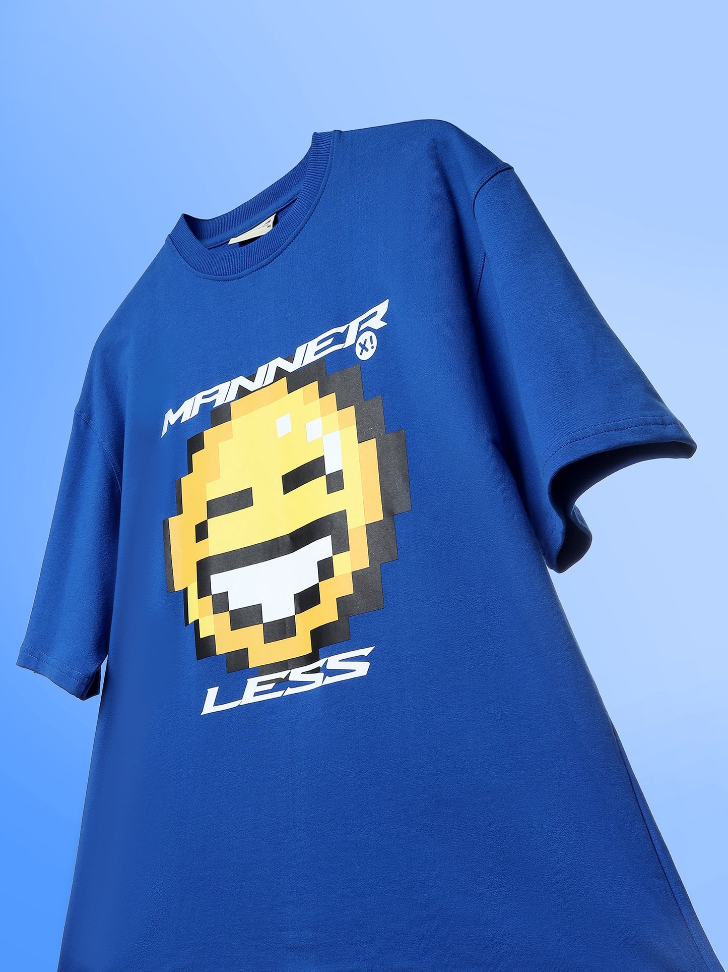 ROYAL BLUE MANNER LESS T-SHIRT
