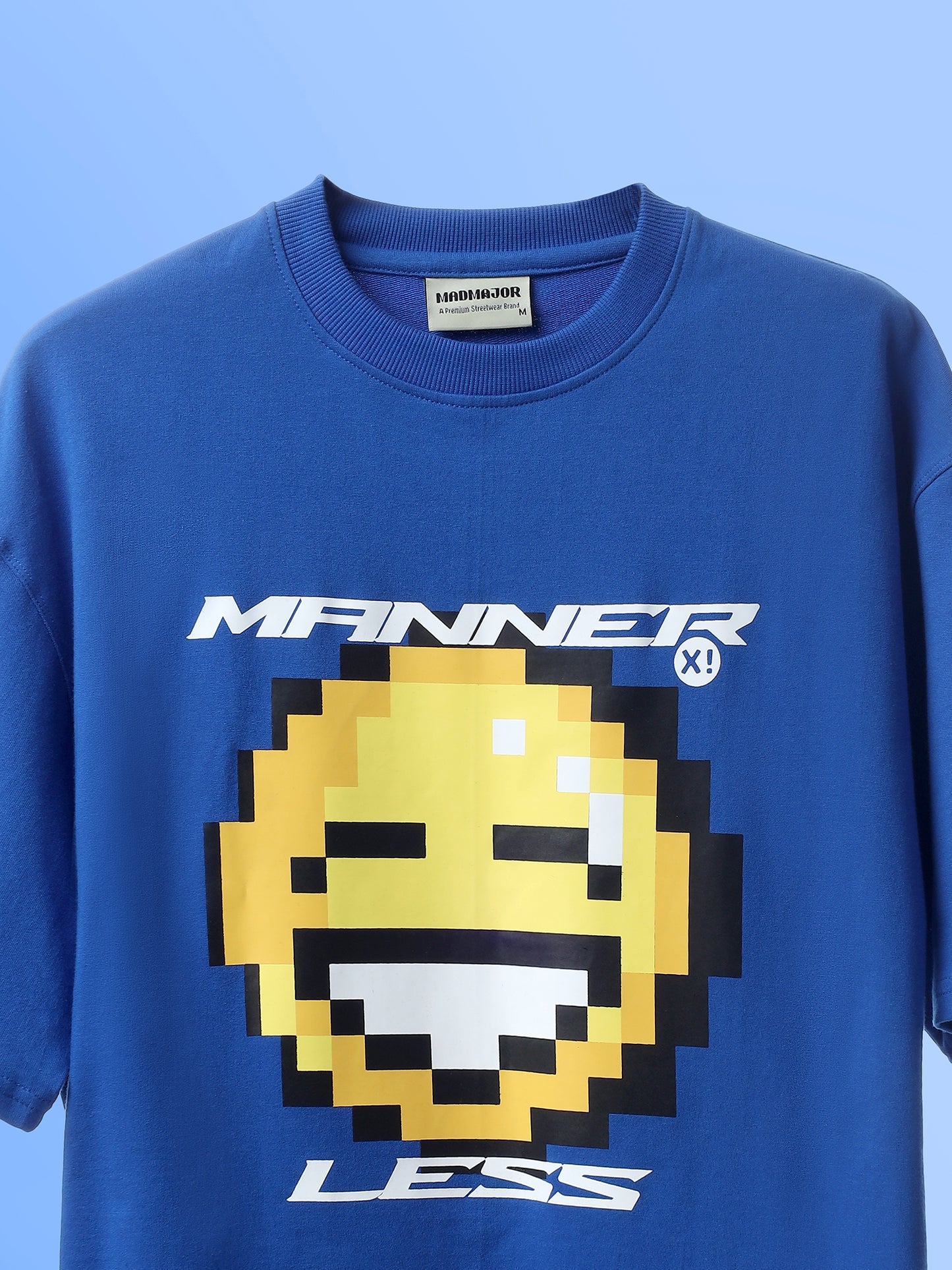 ROYAL BLUE MANNER LESS T-SHIRT