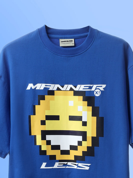 ROYAL BLUE MANNER LESS T-SHIRT