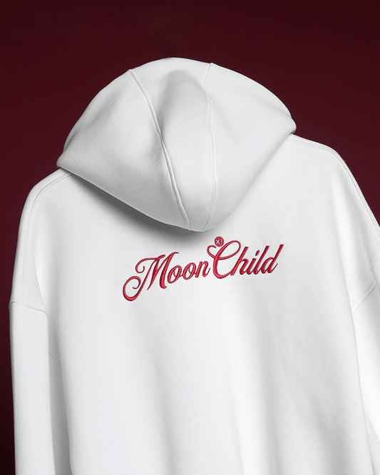 WHITE MOONCHILD HOODIE