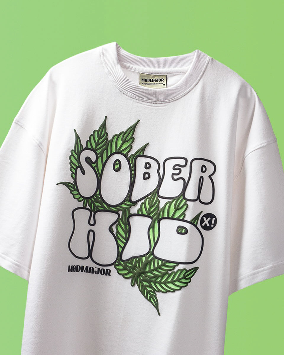 WHITE SOBER KID T-SHIRT